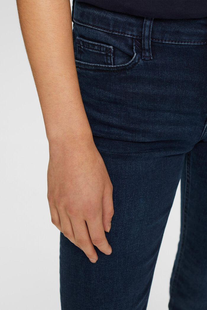 Mid-Rise Slim Fit Jeans, BLUE BLACK, detail image number 2