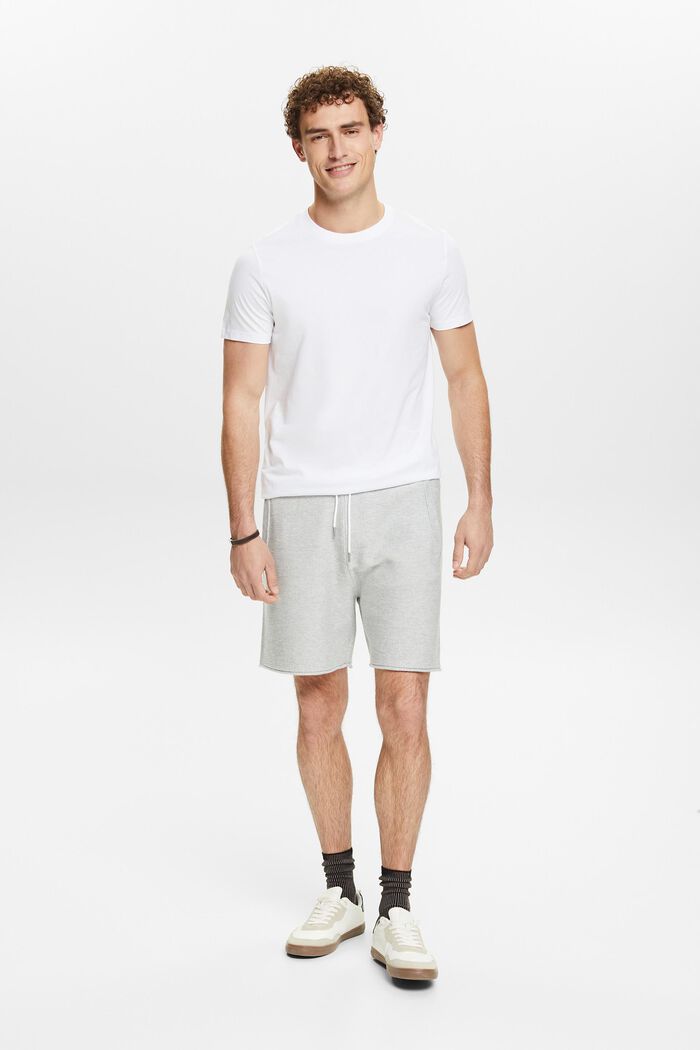 Cotton Sweat Shorts, LIGHT GREY, detail image number 1