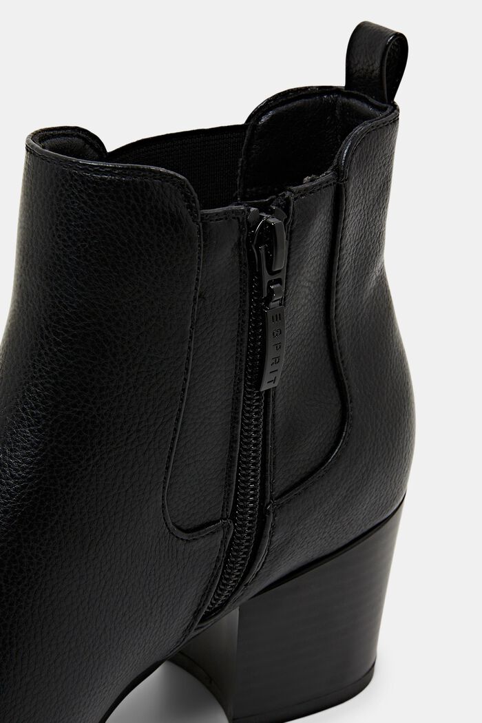 Vegan Leather Boots, BLACK, detail image number 3