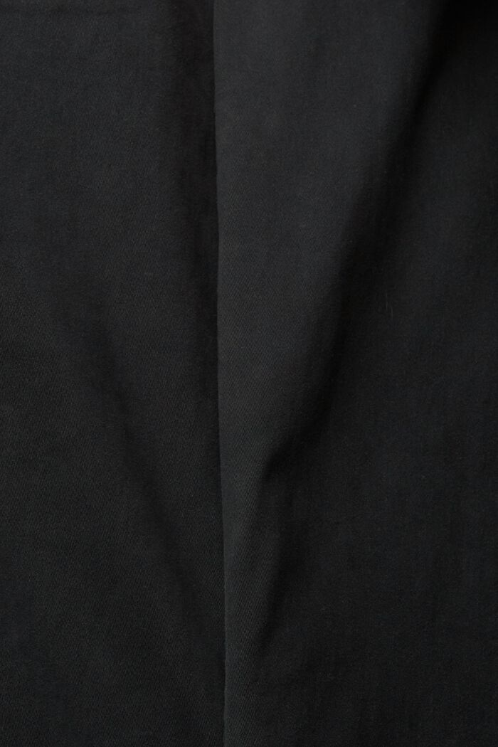 Cotton chinos, BLACK, detail image number 4