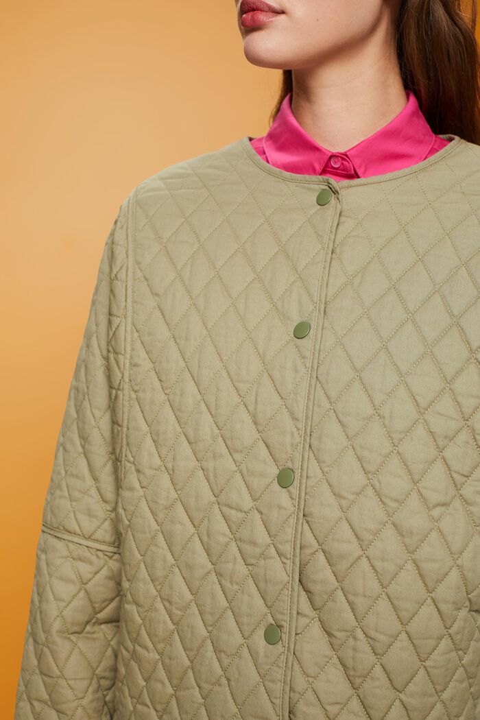 lightweight quilted jacket, KHAKI GREEN, detail image number 2