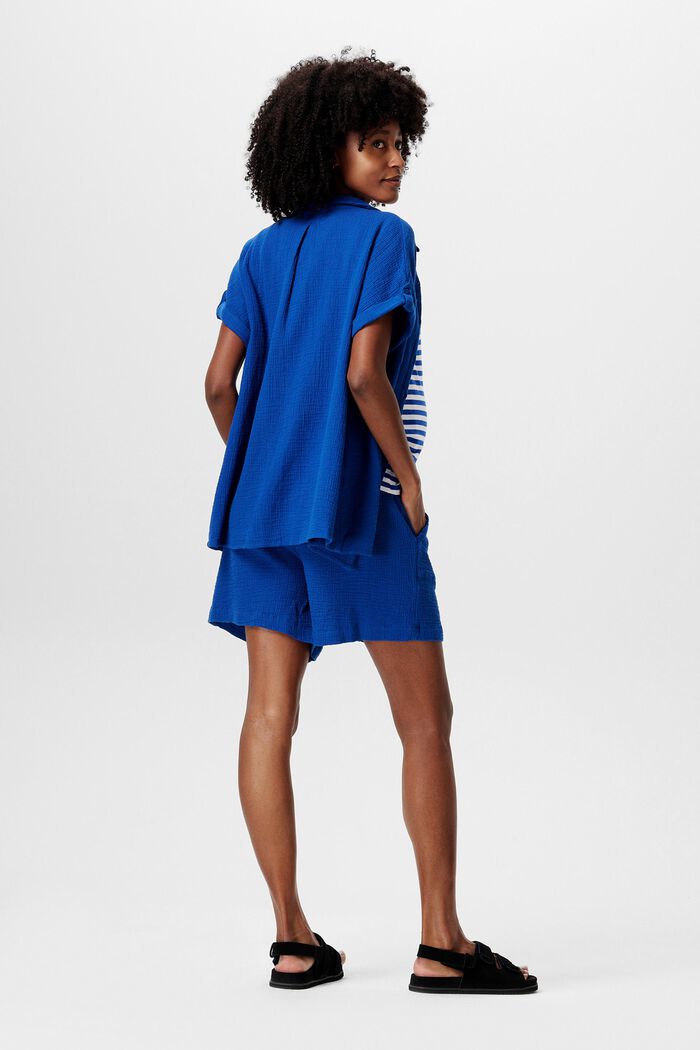 MATERNITY Under-The-Belly Belted Shorts, ELECTRIC BLUE, detail image number 2