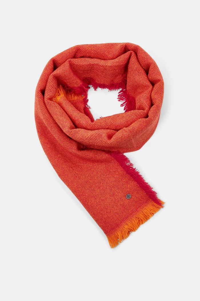 Woven two-tone scarf