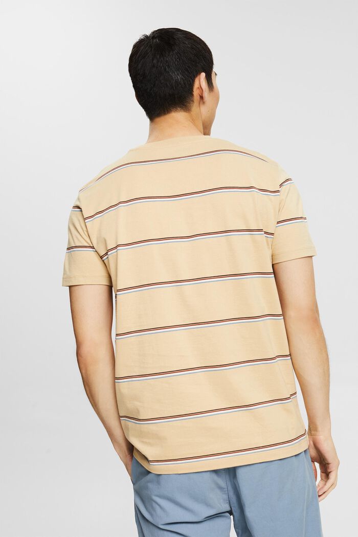 Jersey T-shirt with stripes, SAND, detail image number 3