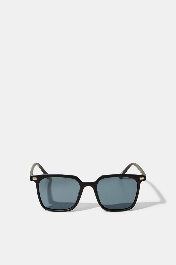 Square sunglasses with plastic frames, BLACK, detail image number 0