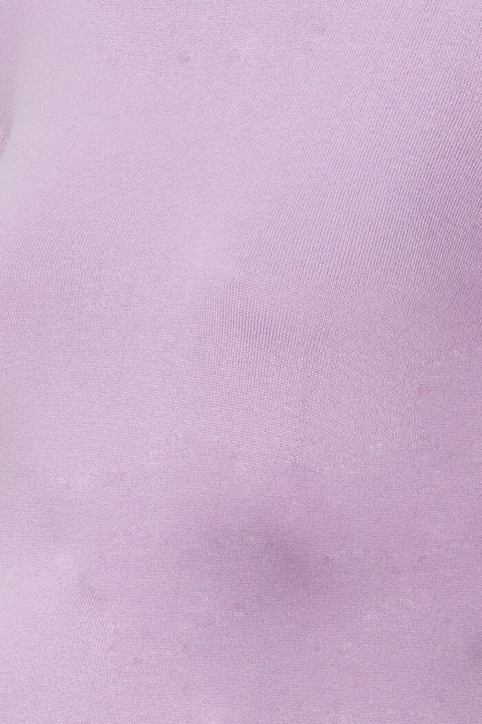 Fine knit jumper with organic cotton, PALE PURPLE, detail image number 2