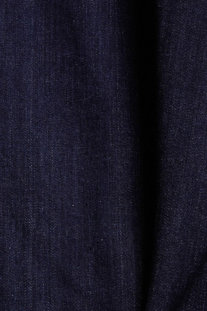 Cropped jeans in stretchy cotton, BLUE RINSE, detail image number 4