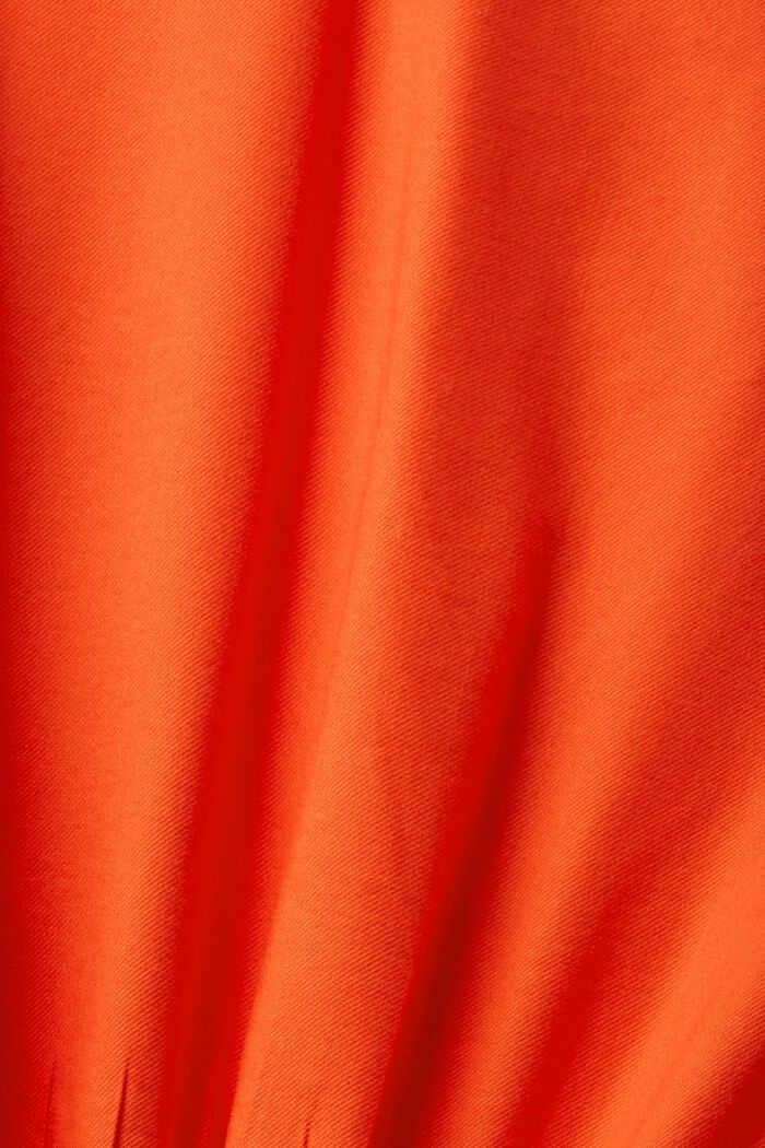Waisted blouse with buttons, ORANGE RED, detail image number 5