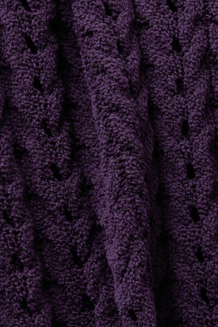 Chunky cable knit jumper, DARK PURPLE, detail image number 5