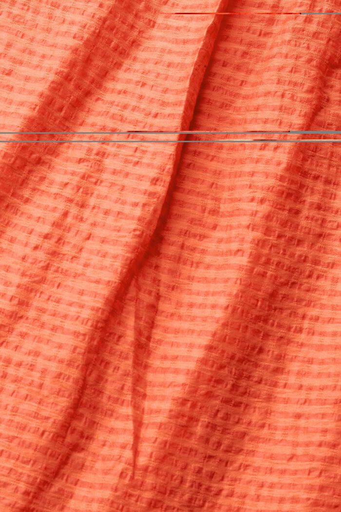 Midi skirt with button placket, LENZING™ ECOVERO™, CORAL ORANGE, detail image number 4