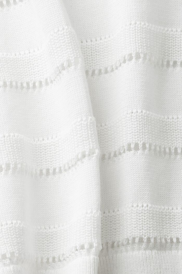 Pointelle sweater, OFF WHITE, detail image number 5