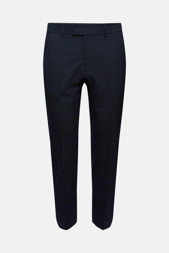 Responsible wool: Bottoms with an elasticated waistband, DARK BLUE, detail image number 0