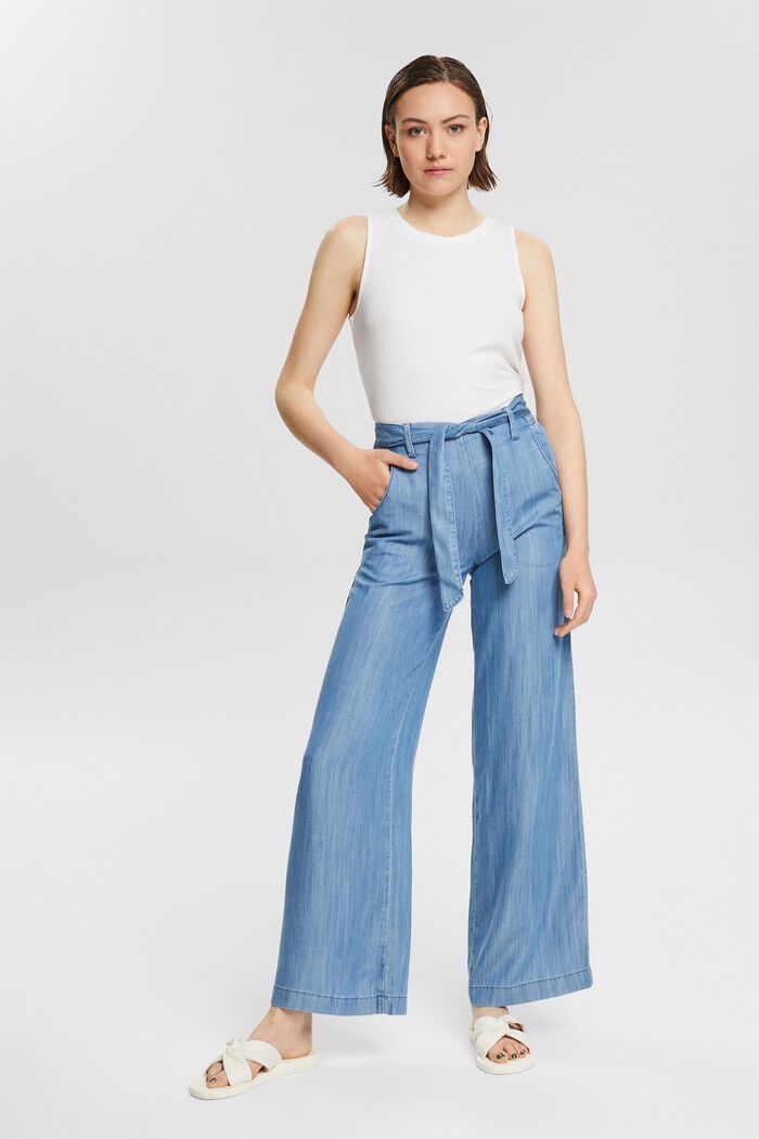 Made of TENCEL™: lightweight denim trousers