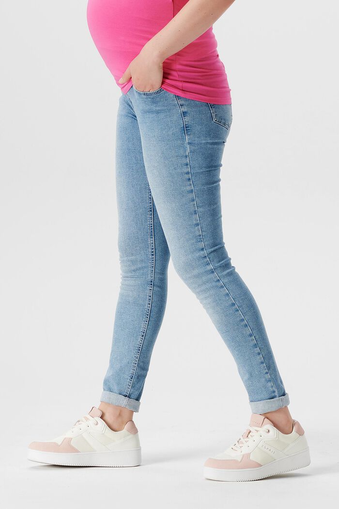 ESPRIT - Skinny fit jeans with over-the-bump waistband at our