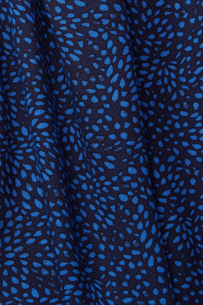 Patterned dress with a belt, LENZING™ ECOVERO™, NEW NAVY, detail image number 1