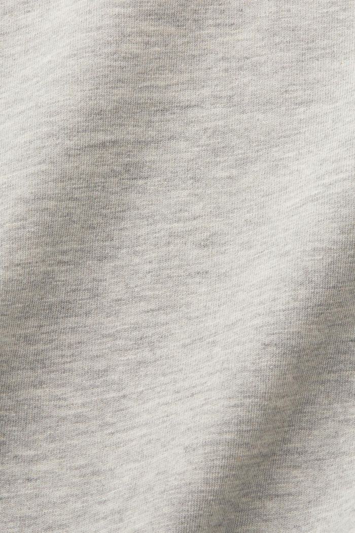 Printed slub jersey t-shirt, LIGHT GREY, detail image number 5
