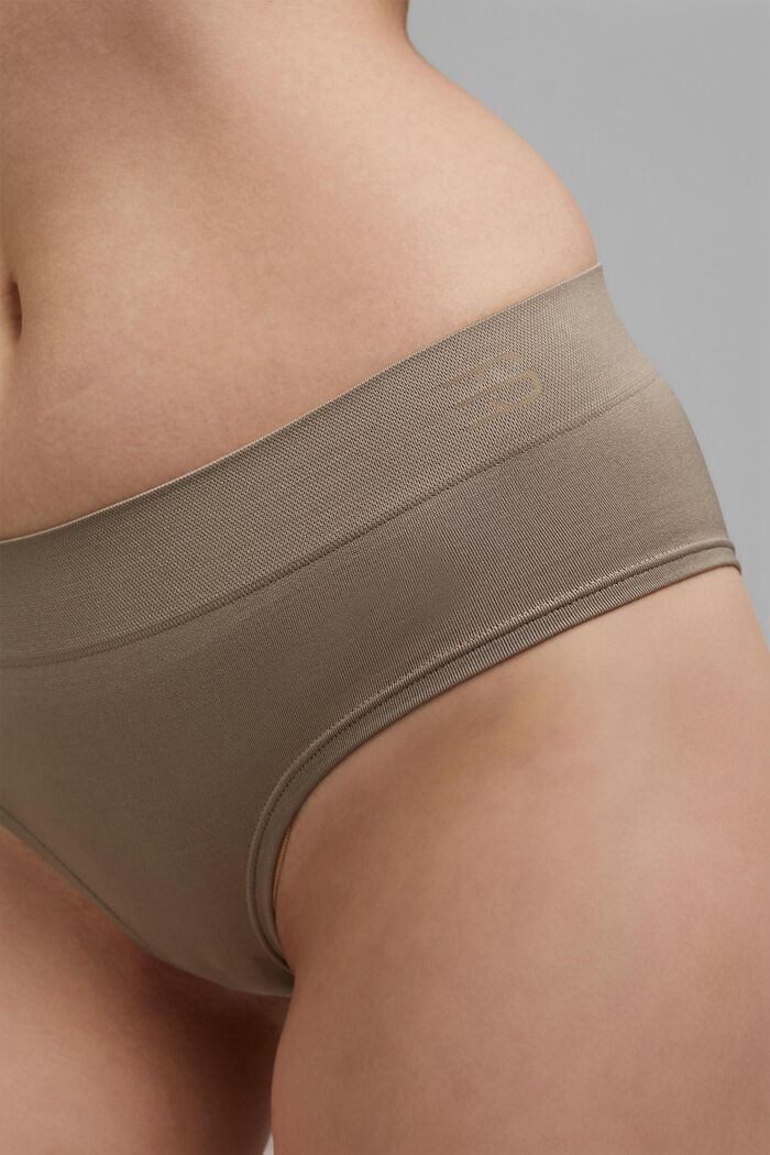Soft, comfortable hipster shorts, LIGHT TAUPE, detail image number 2