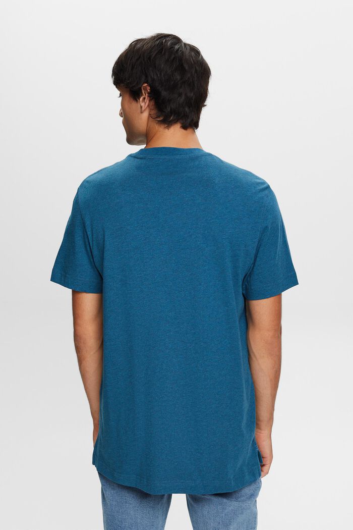 Crewneck t-shirt, 100% cotton, GREY BLUE, detail image number 3