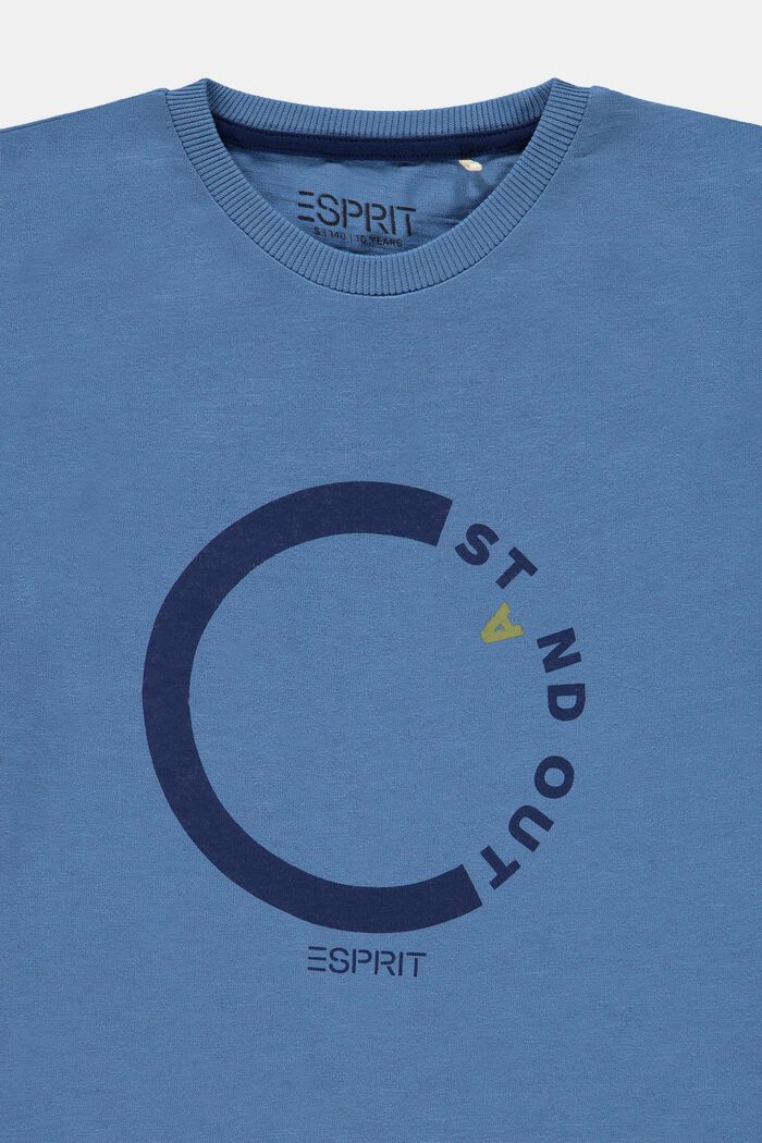 Printed T-shirt, 100% cotton, LIGHT BLUE, detail image number 2