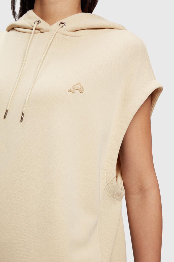 Color Dolphin Sleeveless Hoodie, SAND, detail image number 2