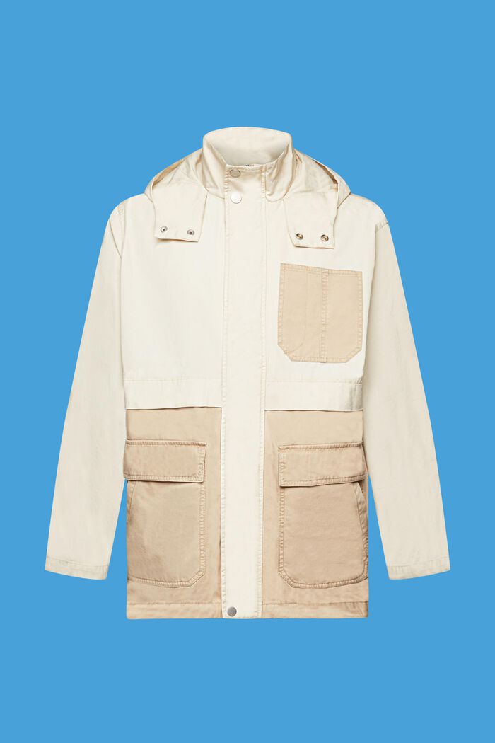 Transitional parka jacket, 100% cotton, SAND, detail image number 5