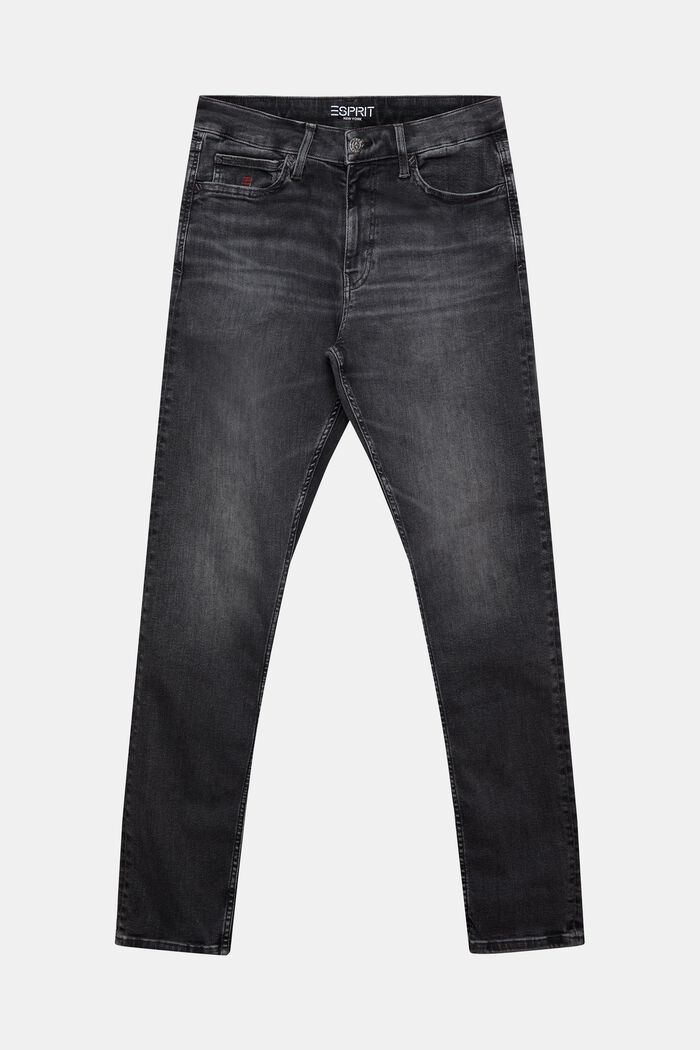 Mid-Rise Skinny Jeans, BLACK DARK WASHED, detail image number 5