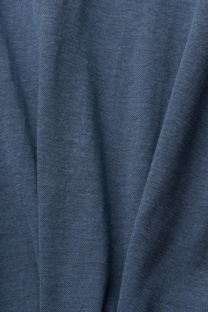 Cotton piqué T-shirt, BLUE, detail image number 4