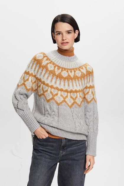 Fair Isle Wool Blend Sweater