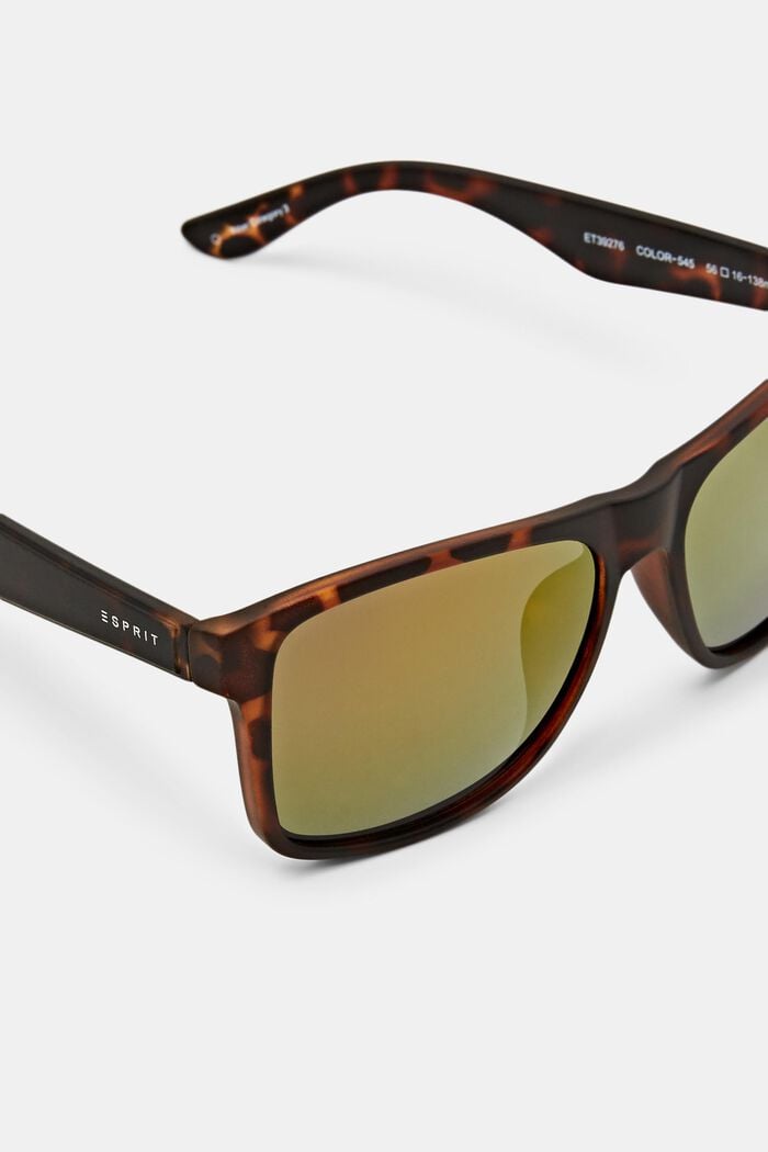Tinted Square Framed Sunglasses, HAVANNA, detail image number 1