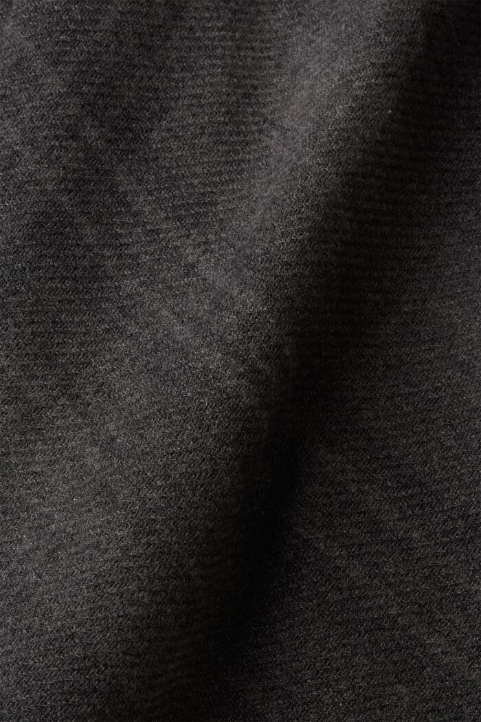 Open-Front Reversible Poncho, DARK GREY, detail image number 3