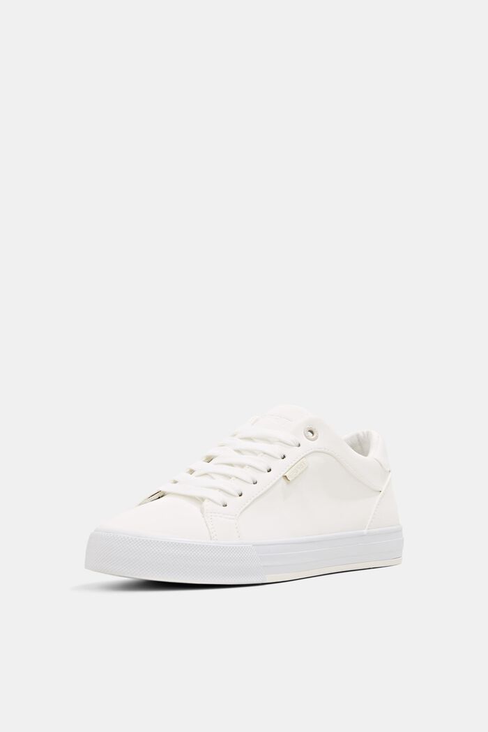 Faux leather trainers, OFF WHITE, detail image number 2