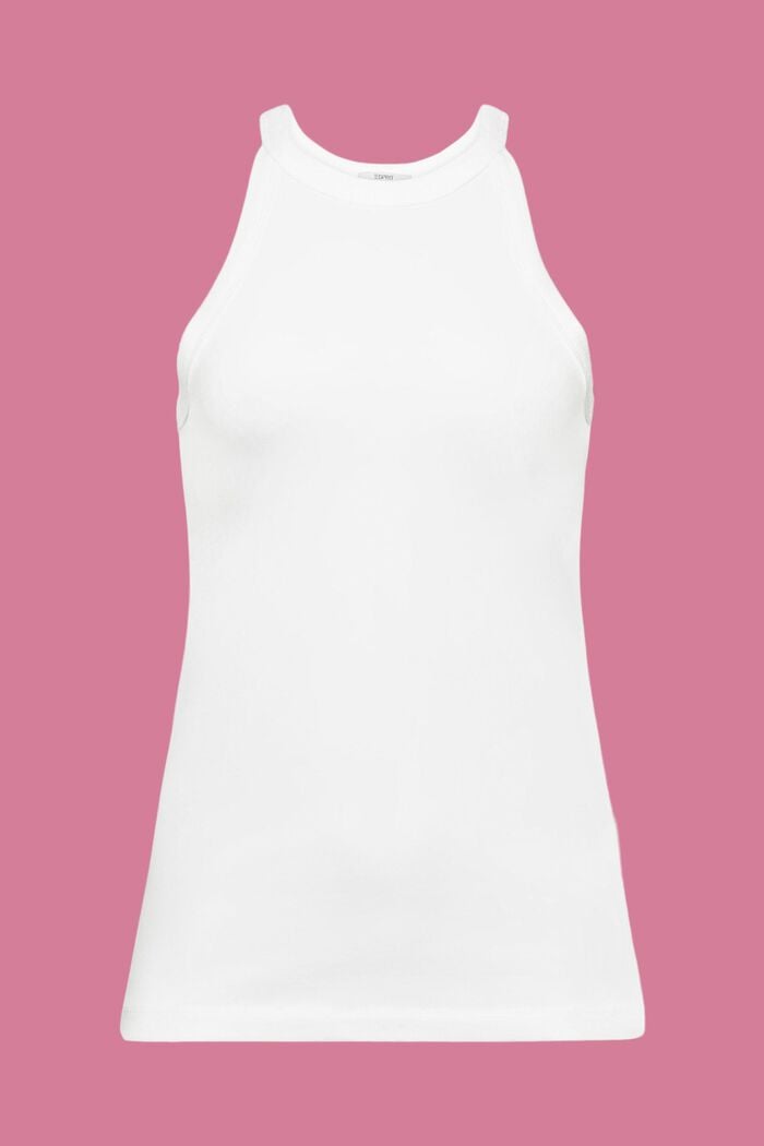 Jersey tank top, OFF WHITE, detail image number 6