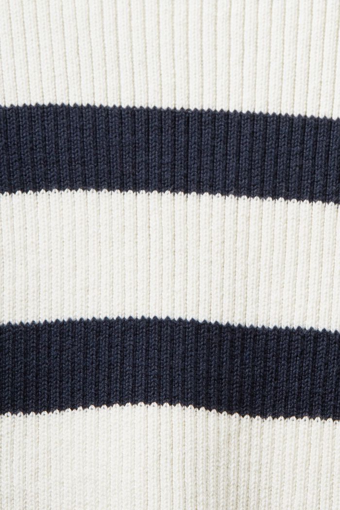 Striped Long-Sleeve Sweater, ICE, detail image number 5