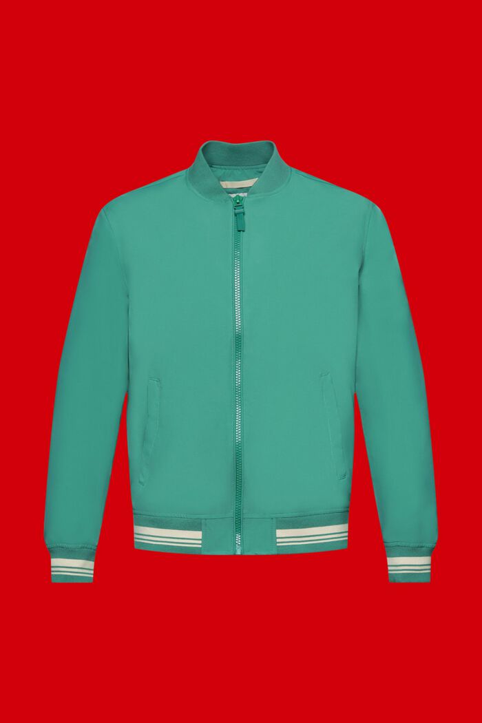 Bomber-style blouson jacket, EMERALD GREEN, detail image number 6