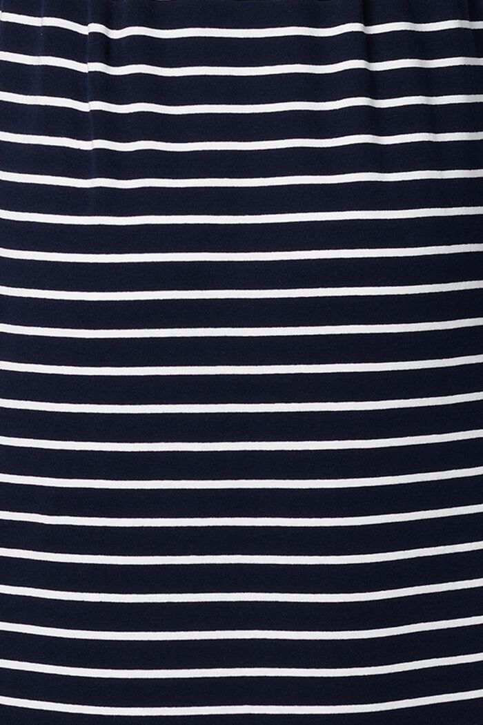 Striped jersey dress, organic cotton, NIGHT SKY BLUE, detail image number 3
