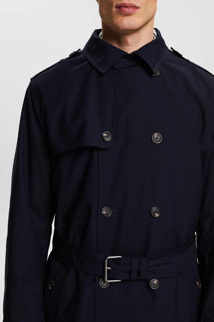 Belted Trench Coat, NAVY, detail image number 2