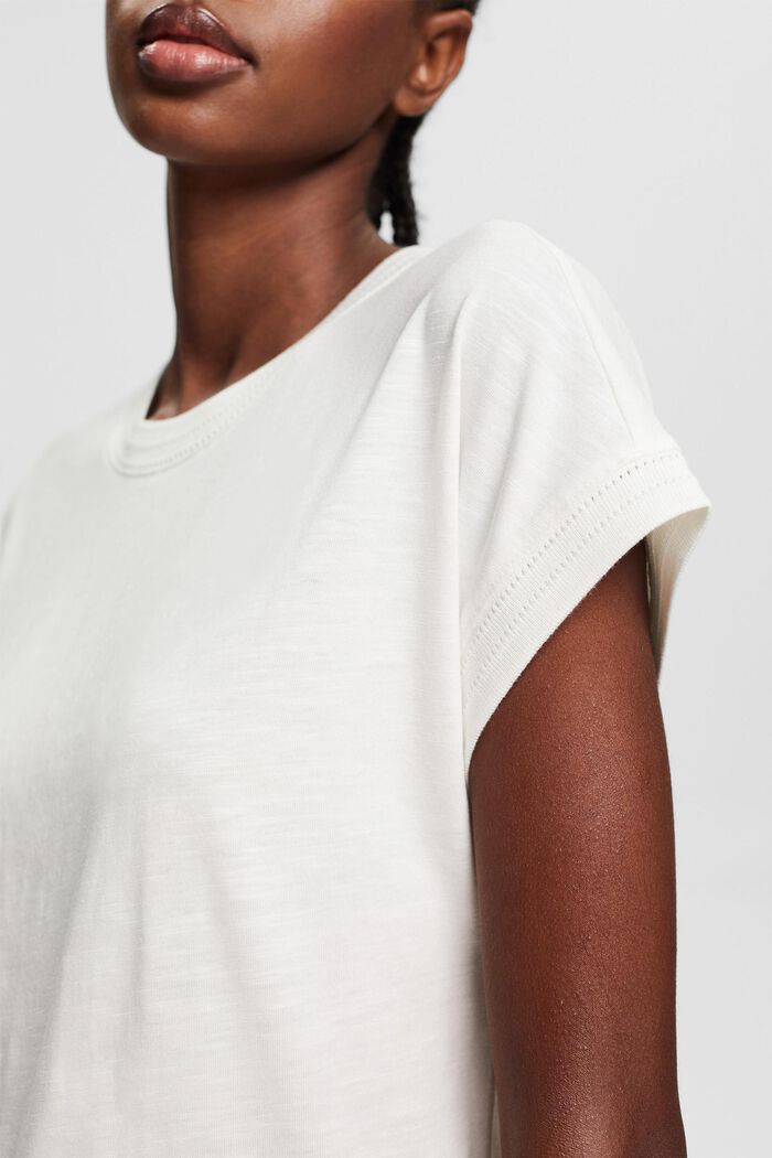 T-shirt made of an organic cotton blend, OFF WHITE, detail image number 2