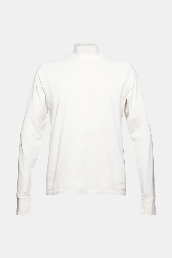 Made of recycled material: jersey long sleeve top with THERMOLITE®, OFF WHITE, detail image number 8
