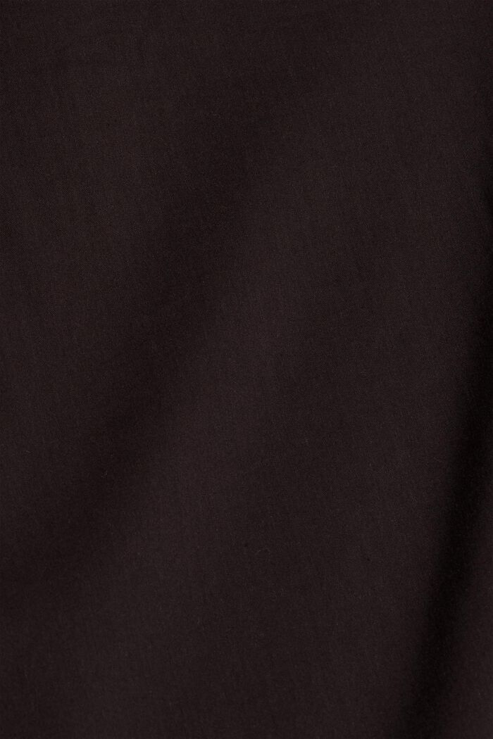 Blouse with a cup-shaped neckline and pockets, BLACK, detail image number 4