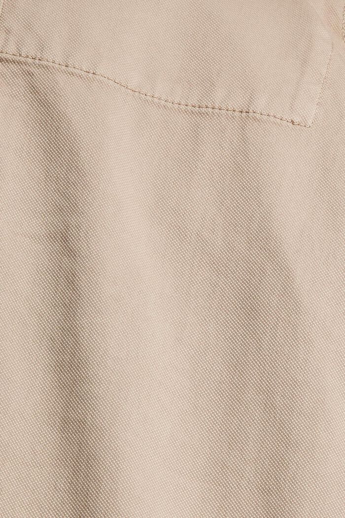 High-rise trousers made of organic cotton, LIGHT TAUPE, detail image number 4