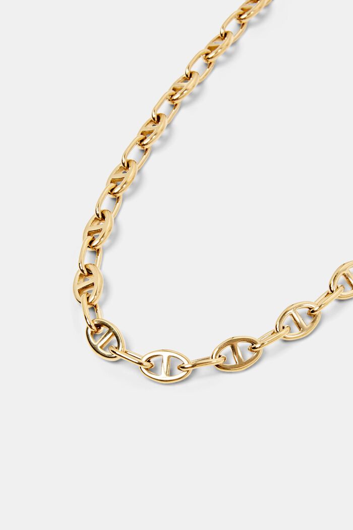Chain necklace, stainless steel, GOLD, detail image number 1