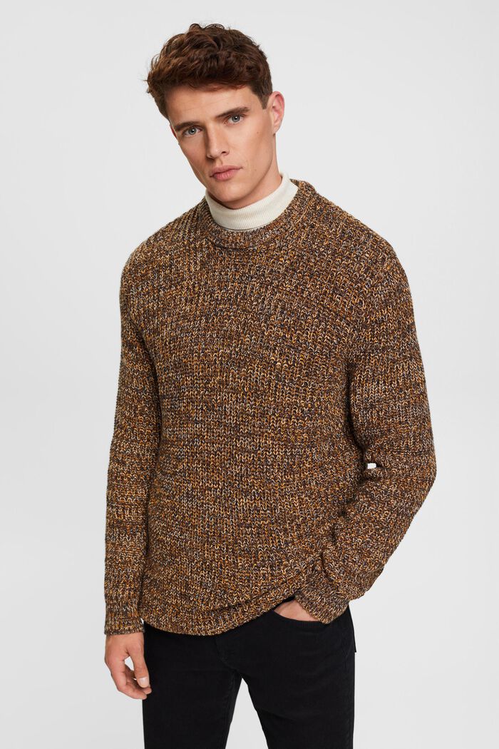 Multi-coloured knitted jumper, BARK, detail image number 0