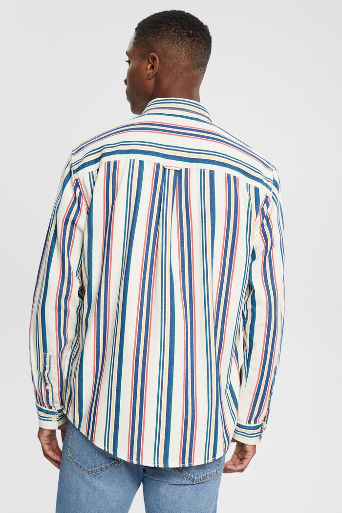 Multi-coloured striped button down shirt, ICE, detail image number 3