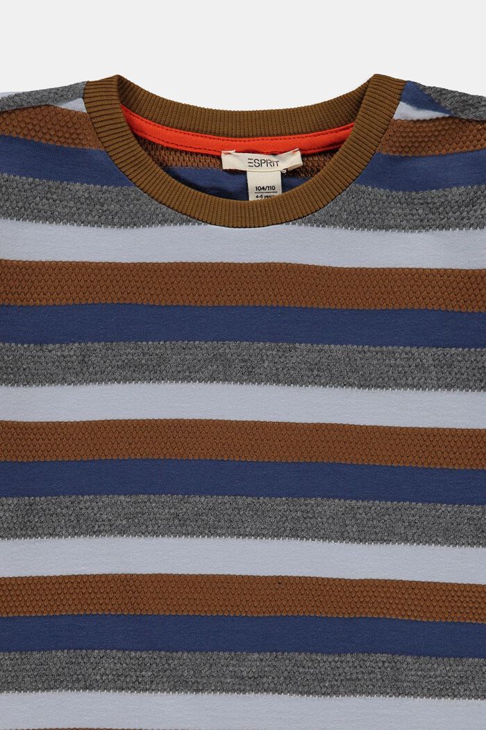 Long sleeve top made of 100% cotton, RUST BROWN, detail image number 2