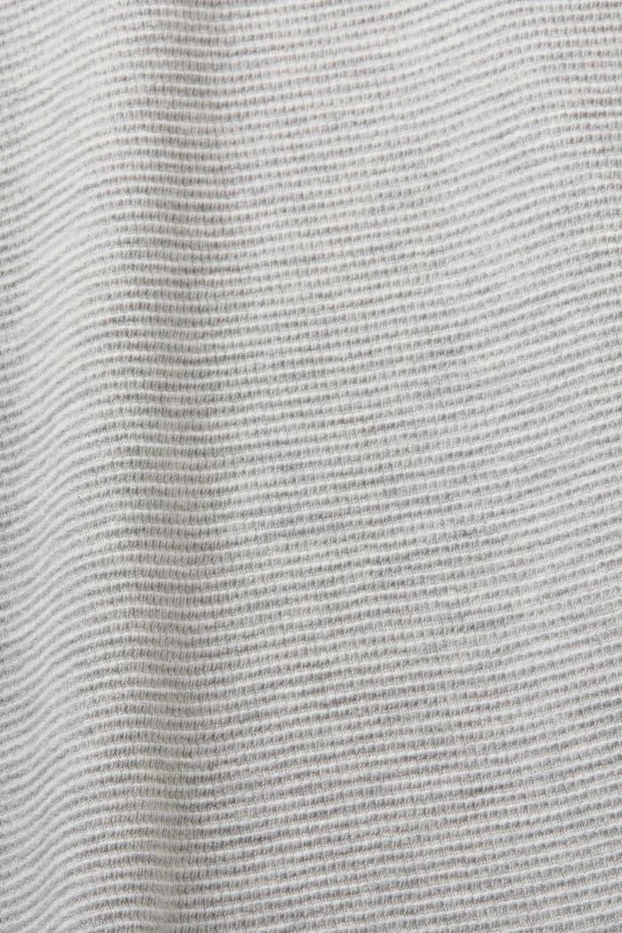 Textured jersey t-shirt, LIGHT GREY, detail image number 6