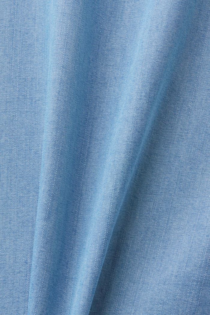 Cropped Wide Leg Culotte, BLUE LIGHT WASHED, detail image number 6