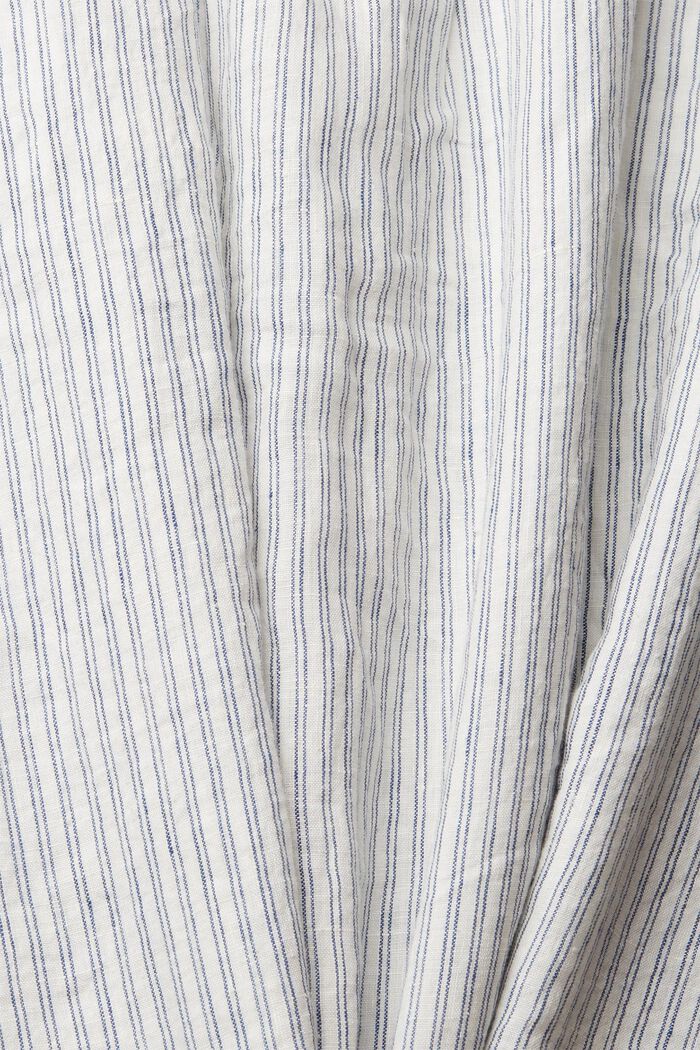 Striped linen shirt, BRIGHT BLUE, detail image number 4