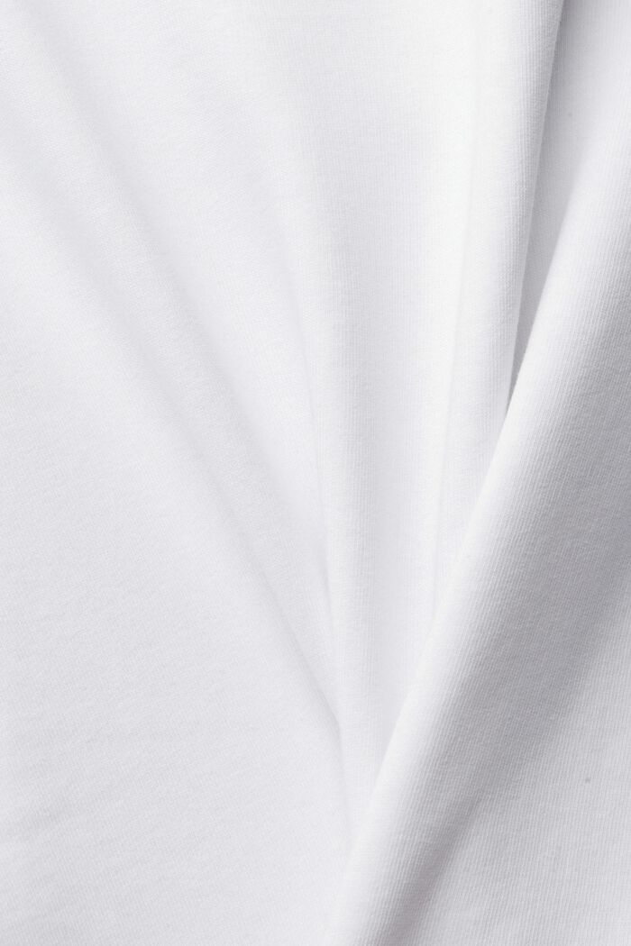 Made of recycled material: short sleeve sweatshirt, WHITE, detail image number 4