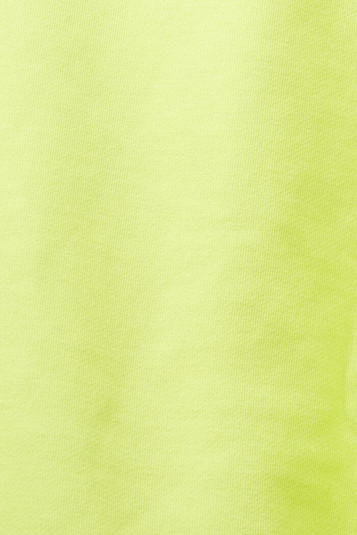 Unisex Cotton Fleece Logo Sweatshirt, BRIGHT YELLOW, detail image number 7