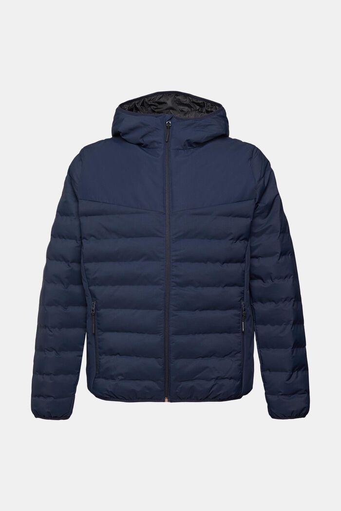 Quilted jacket, NAVY, overview